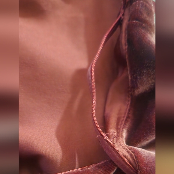 Hutch‎ Anthropologie Long Sleebe Square Neck Mini Dress Velvet Red Rouge - Picture 8 of 8